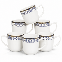 Cobalt Crown Mug Set