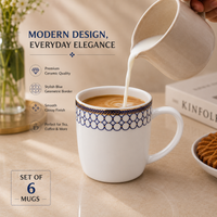 Cobalt Crown Mug Set