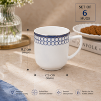 Cobalt Crown Mug Set