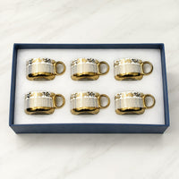 Gold souvrine mug set