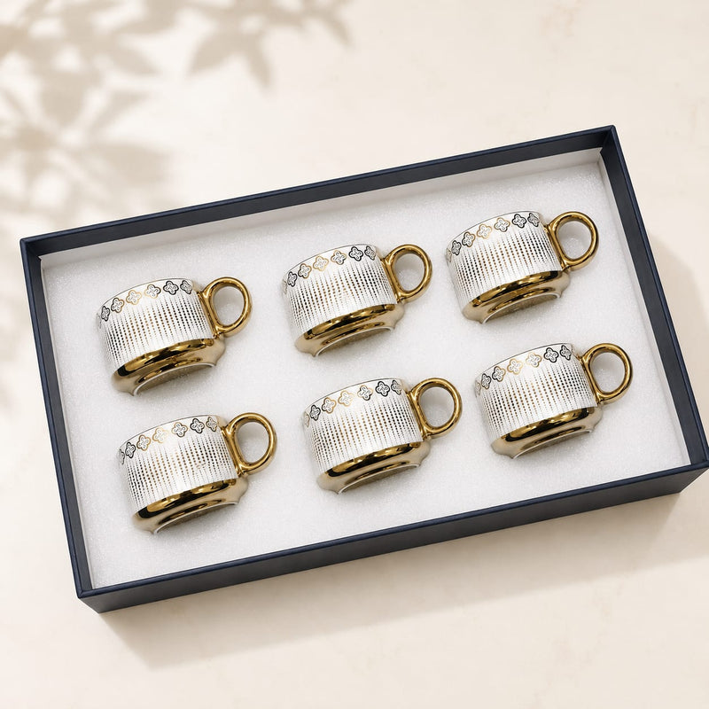 Gold Crestline mug set