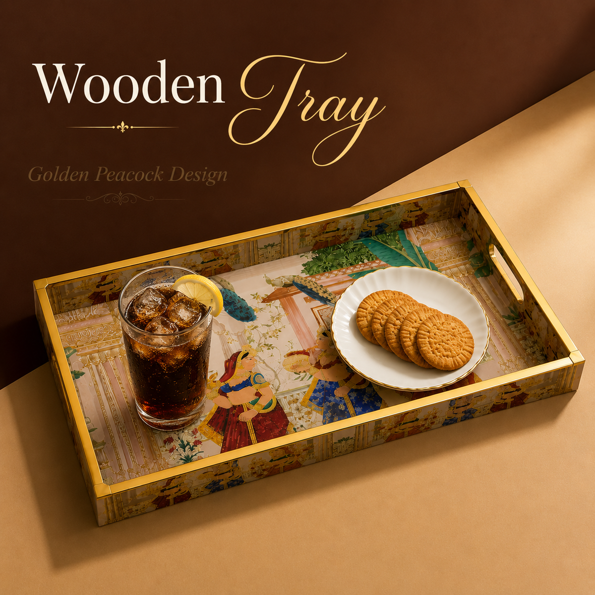 Royale Lotus Palace 3Pcs Tray Set