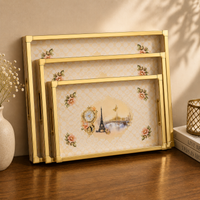 Golden Paris Heritage 3Pcs Tray Set