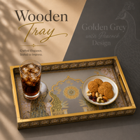 Royal Peacock Heritage 3Pcs Tray Set