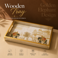 Golden Raj Heritage 3Pcs Tray Set