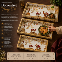 Royal Caravan Heritage  3Pcs Tray Set