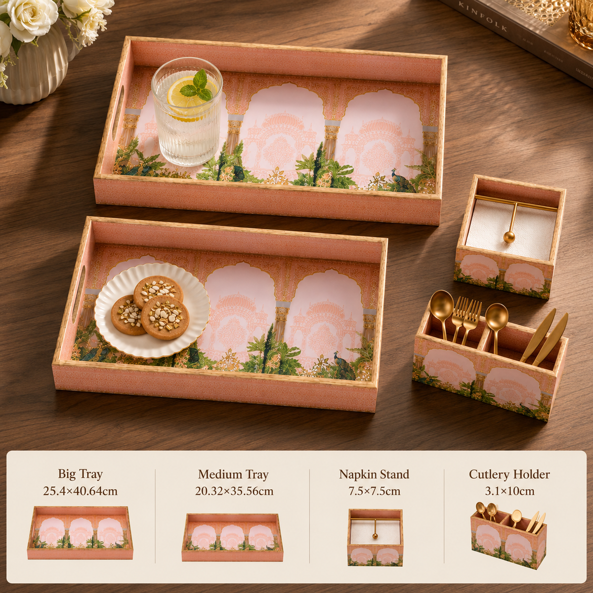 Blush Palace Garden Combo 4Pcs Set