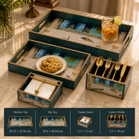 Royal Teal Peacockcombo 4Pcs Set
