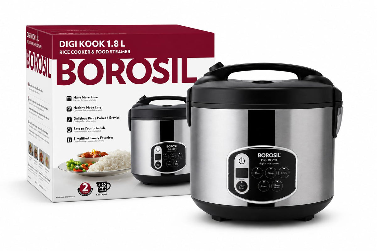 Borosil Digi cook 1.8ltr rice cooker