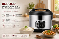 Borosil Digi cook 1.8ltr rice cooker