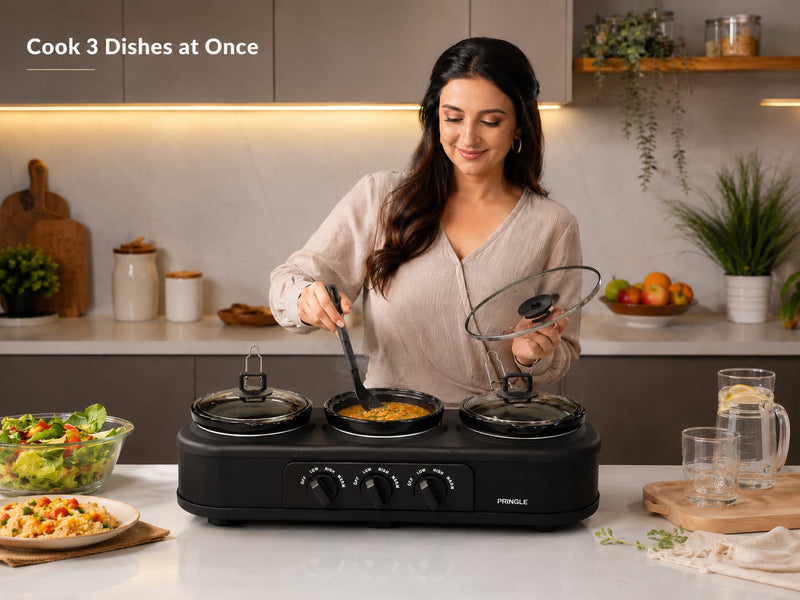 pringle triple slow cooker 1.5ltr fw 1806
