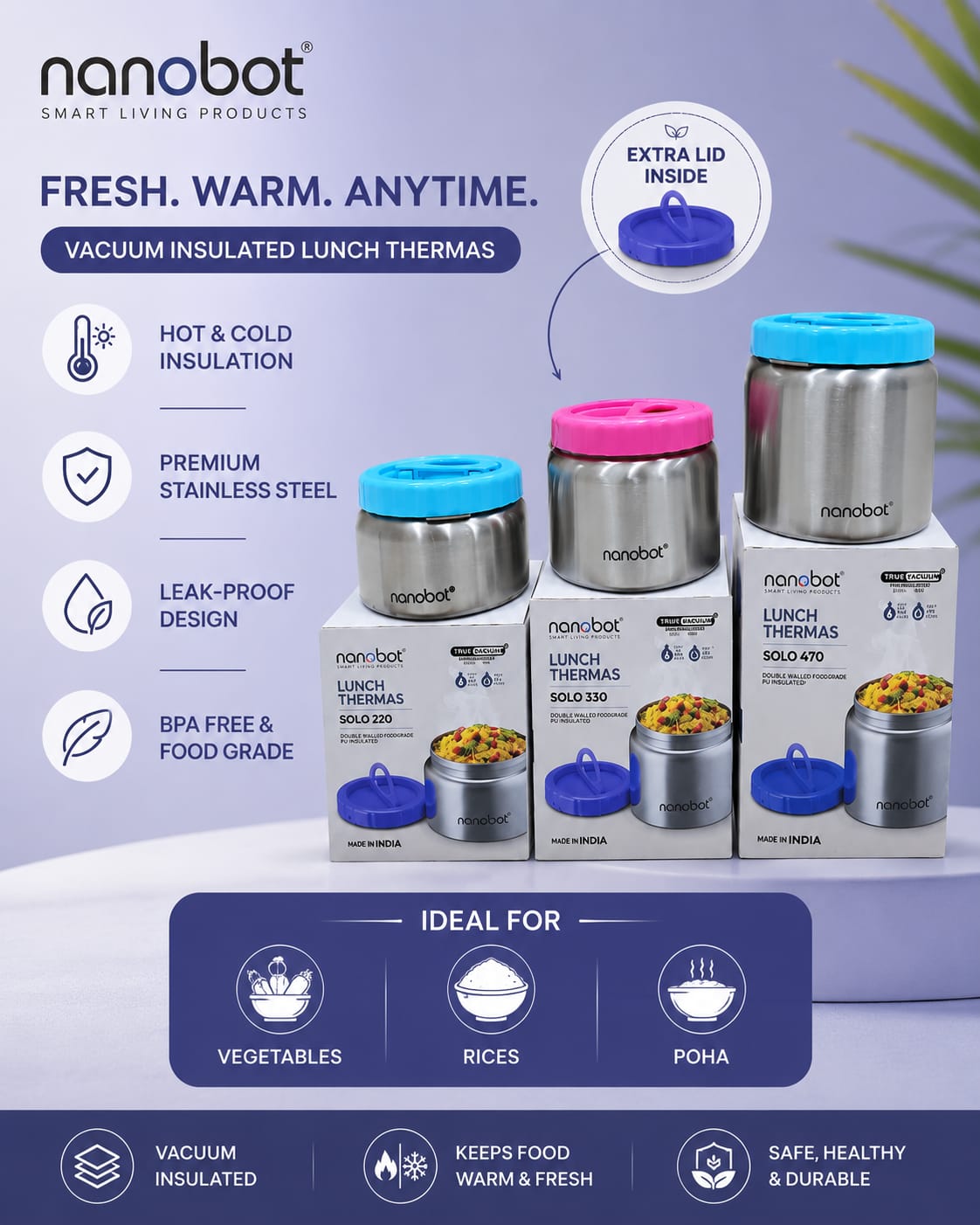 Nanobot Vacuum container