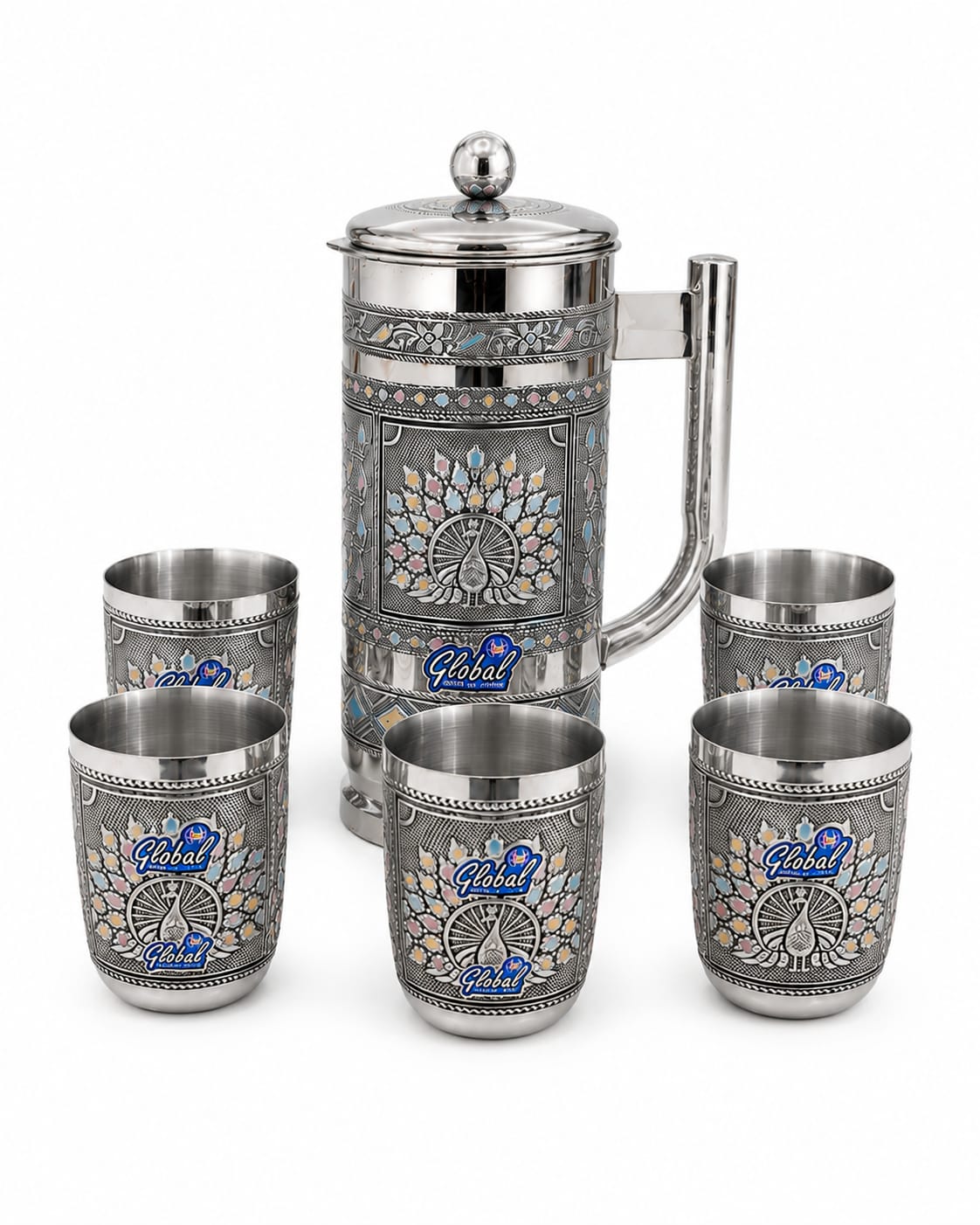 Magic peacock antique lemon set (7pc set)