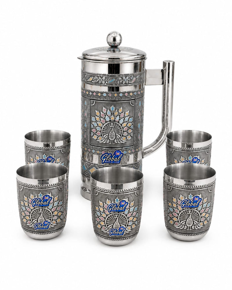Magic peacock antique lemon set (7pc set)