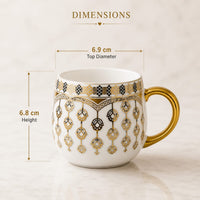 Gold leaf mug set