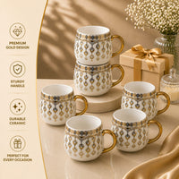 Gold leaf mug set