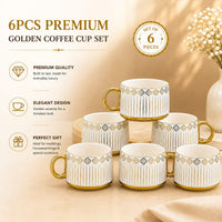 Gold Crestline mug set
