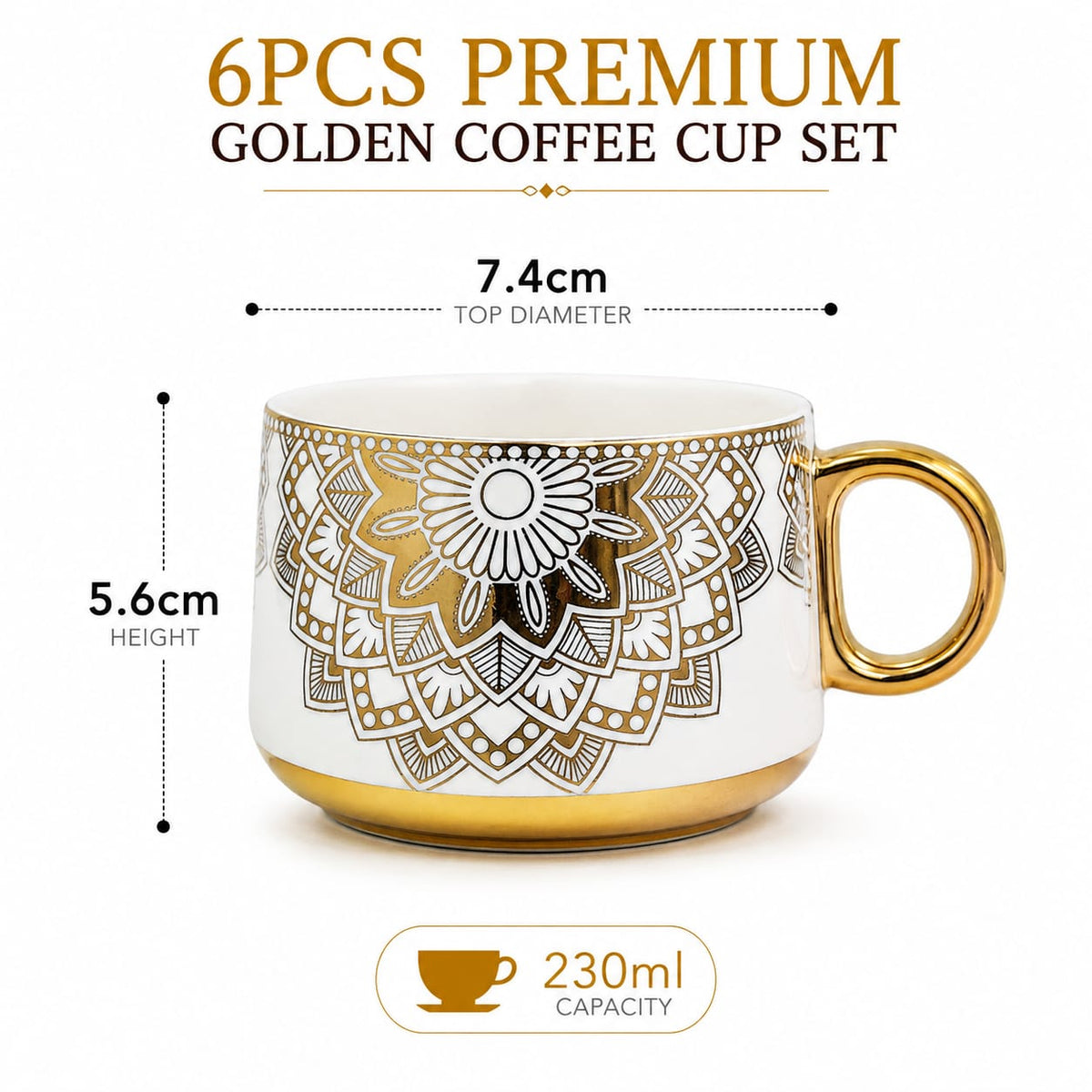 Gold Orka mug set