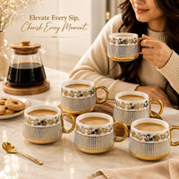 Gold souvrine mug set