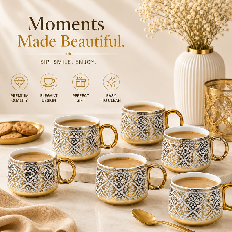Gold oric Bloom mug set