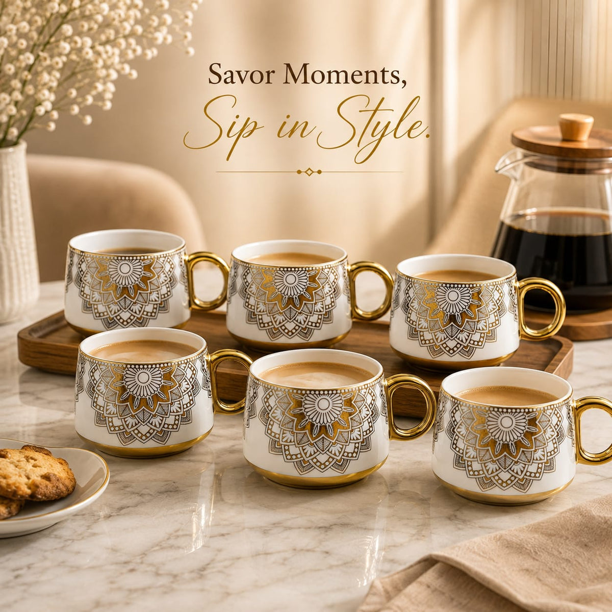 Gold Orka mug set