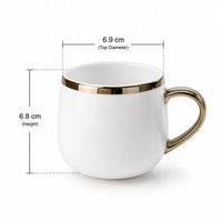 Rose Gold pearl mug set
