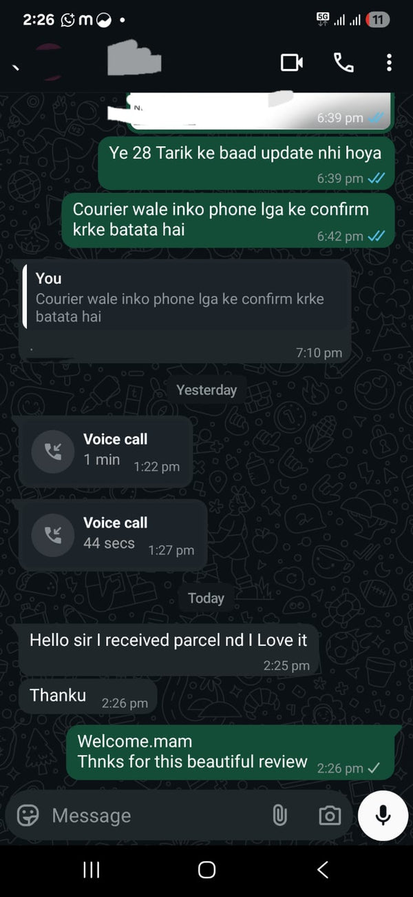 Customer testimonial