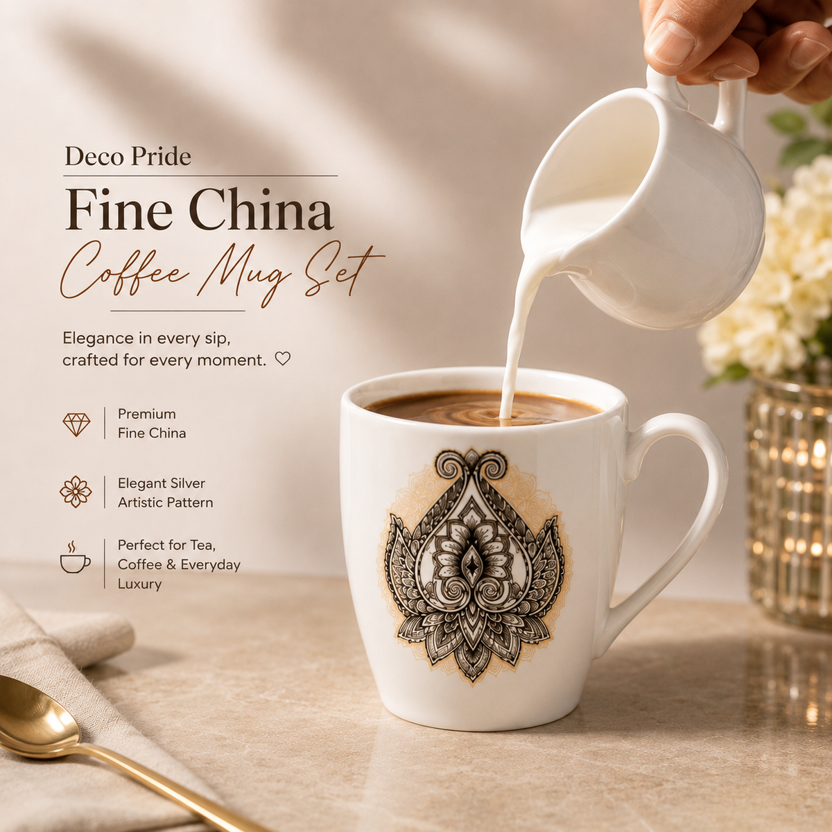 Regal Crest Mug Set