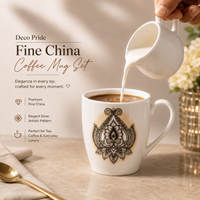 Regal Crest Mug Set - White +bottom design