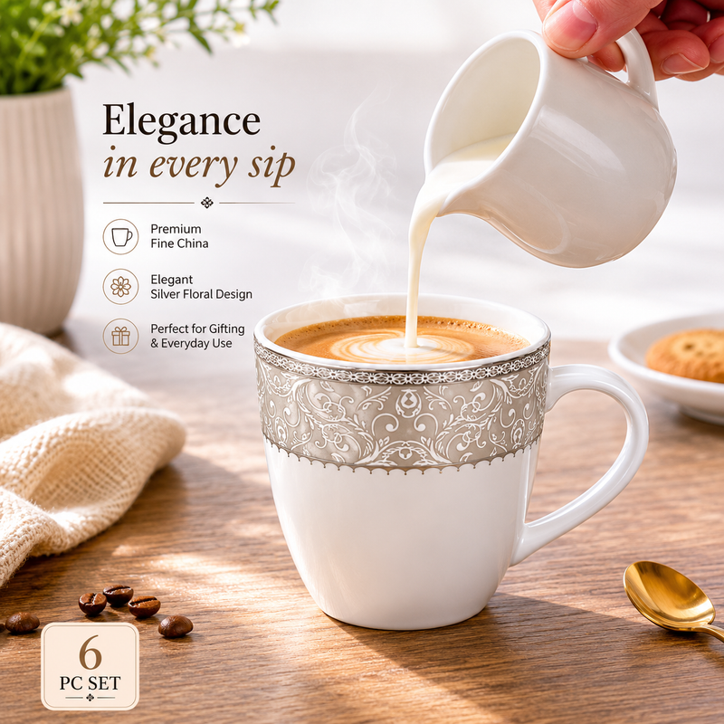 Silver Grace Mug Set