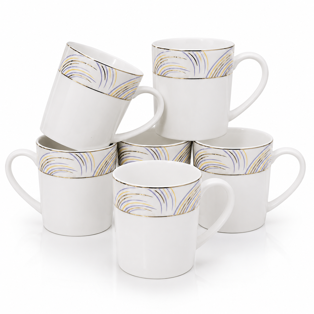 Opaline Gold Mug set