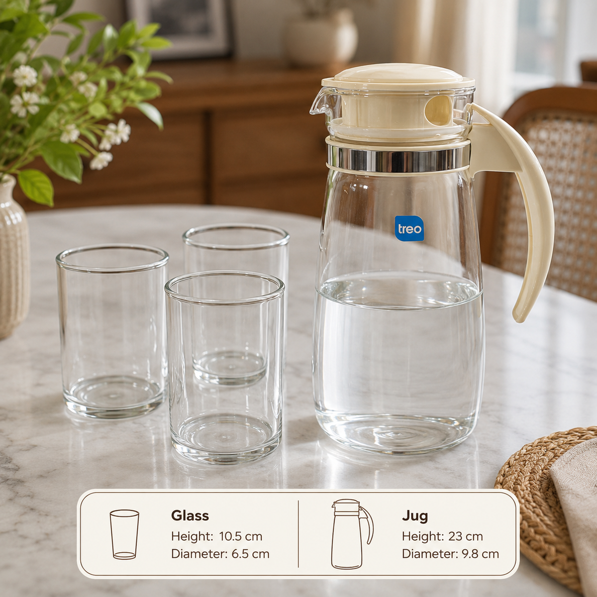 Ivory Clear Lemon Set
