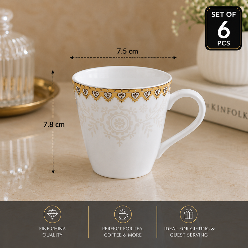 Ivory Heirloom Mug Set