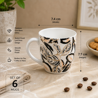 Botanica Mug Set - pink printed