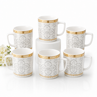 Royal Lace Mug Set - white + full design
