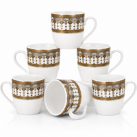 Imperial Gold Mug Set - White with Golden Border