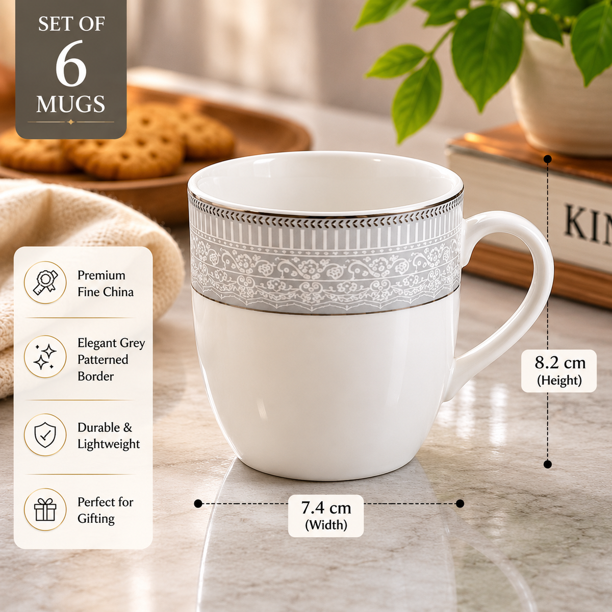 Golden Edge Mug Sets