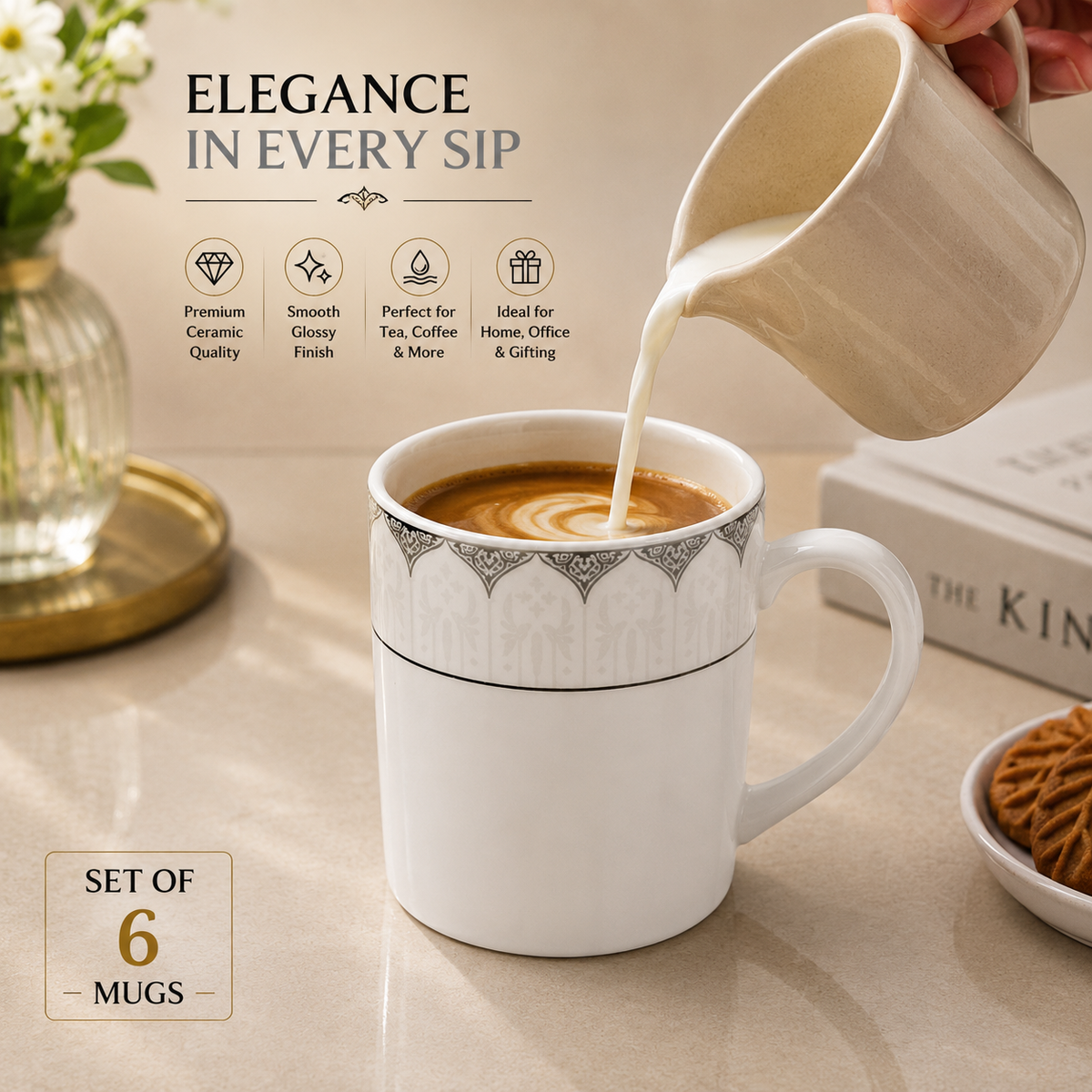 Aria Porcelain Mug set