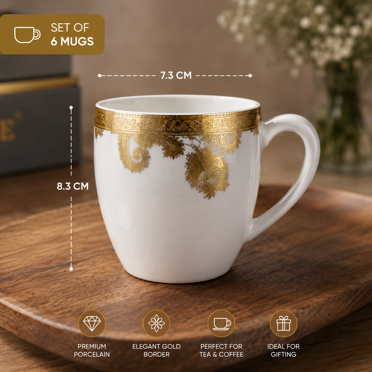 Golden Royale Mug Set