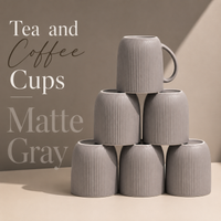 Ceramic Mug 210 ml - matte grey