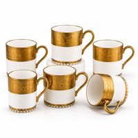 Golden Majesty Mug Set - White + Gold plated