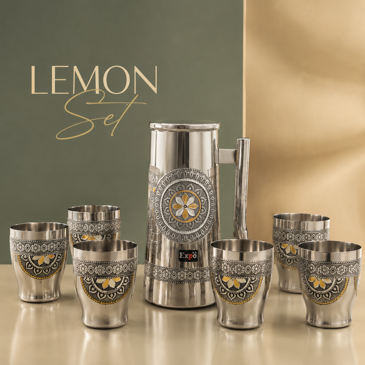 Shahi Mandala Lemon Set