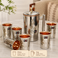 Floral Copper Touch Stainless Steel Lemon Set - Image 3