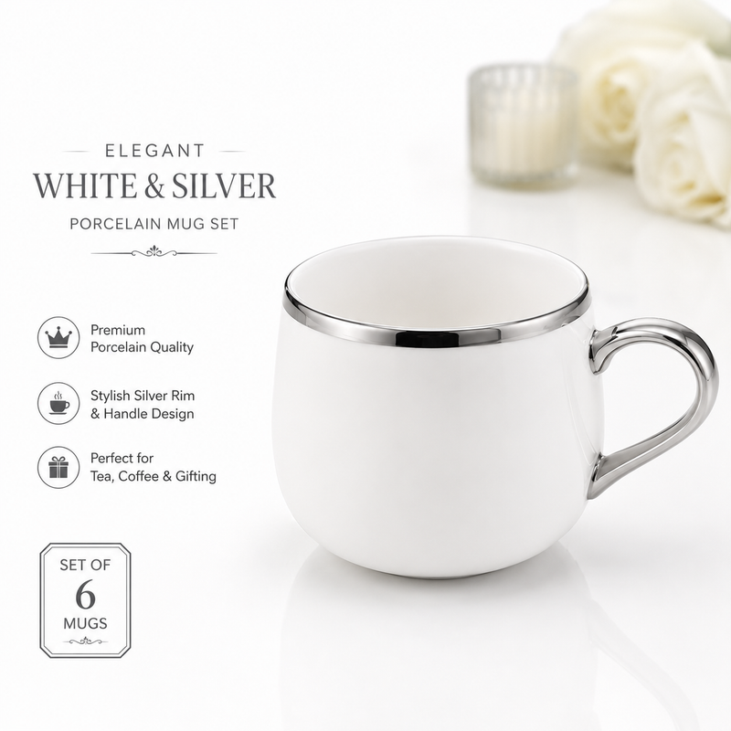 Platinum Pearl Mug Set