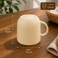 Ceramic Mug 210 ml - ivory beige