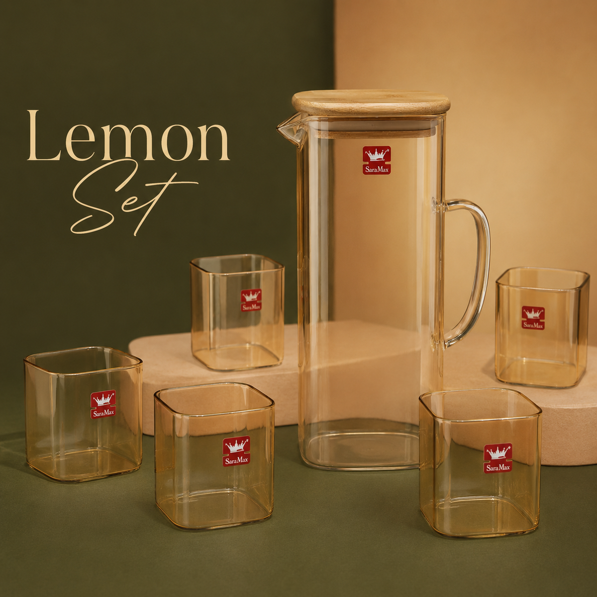 Premium Amber Plastic Lemon Set